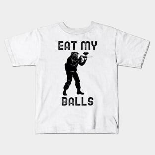 Eat My Balls Paintball Kids T-Shirt